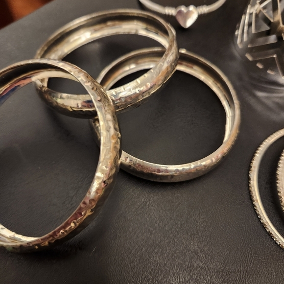 Silver-Toned Women's Bracelets - Picture 3 of 5